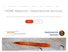 Tablet Screenshot of medizintechnik-seminare.de